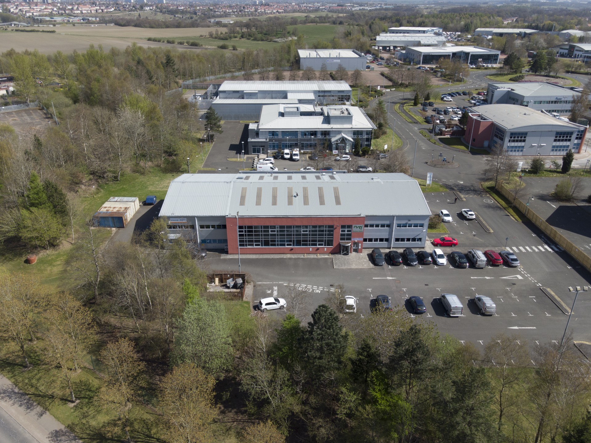 Aerial view of Tannochside Business Park